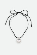 Thin Silk Ribbon Pendant