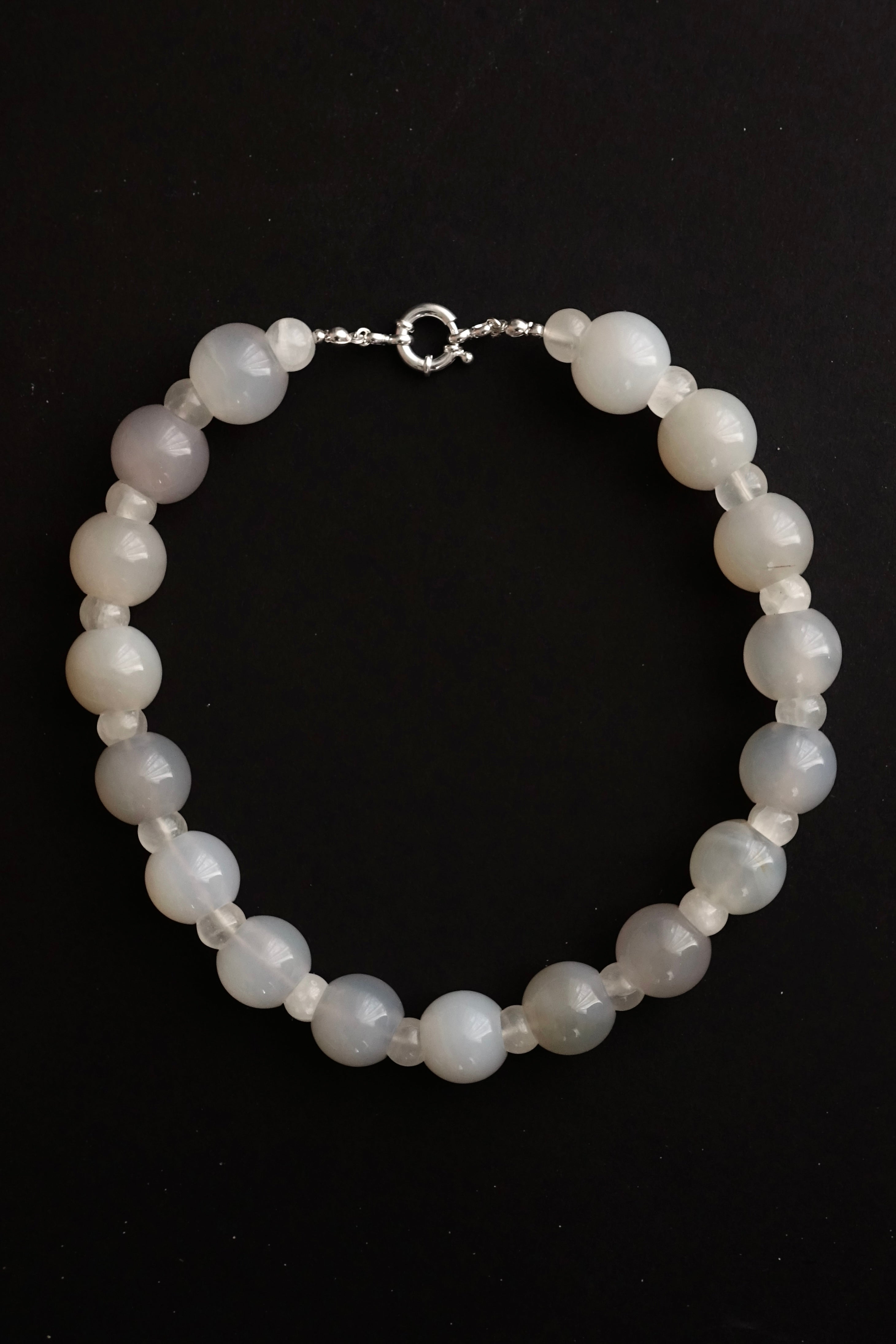 Necklace no.8 Agate Bubbles