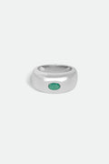 Ring no.9 Emerald Bubble Signet