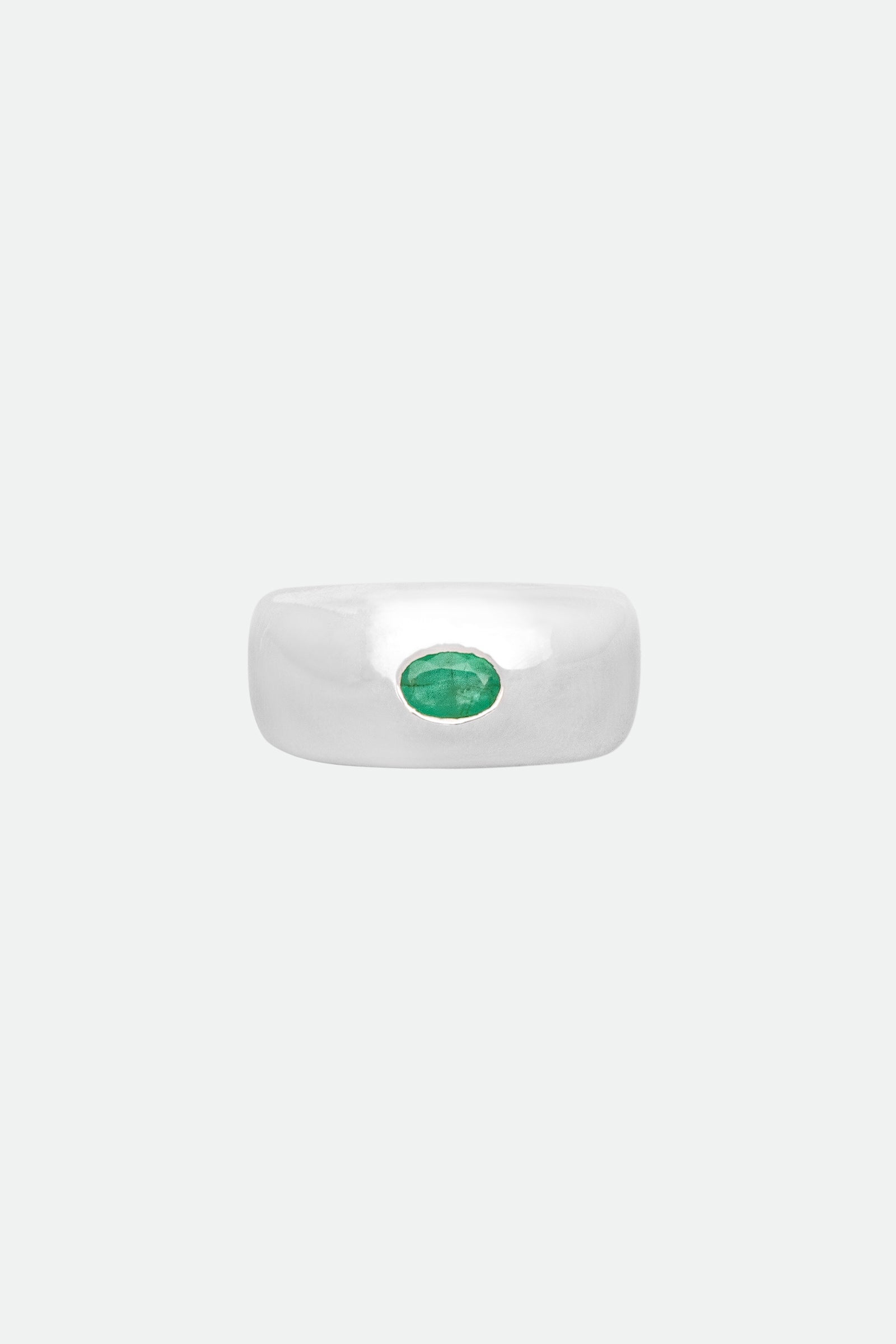 Ring no.9 Emerald Bubble Signet