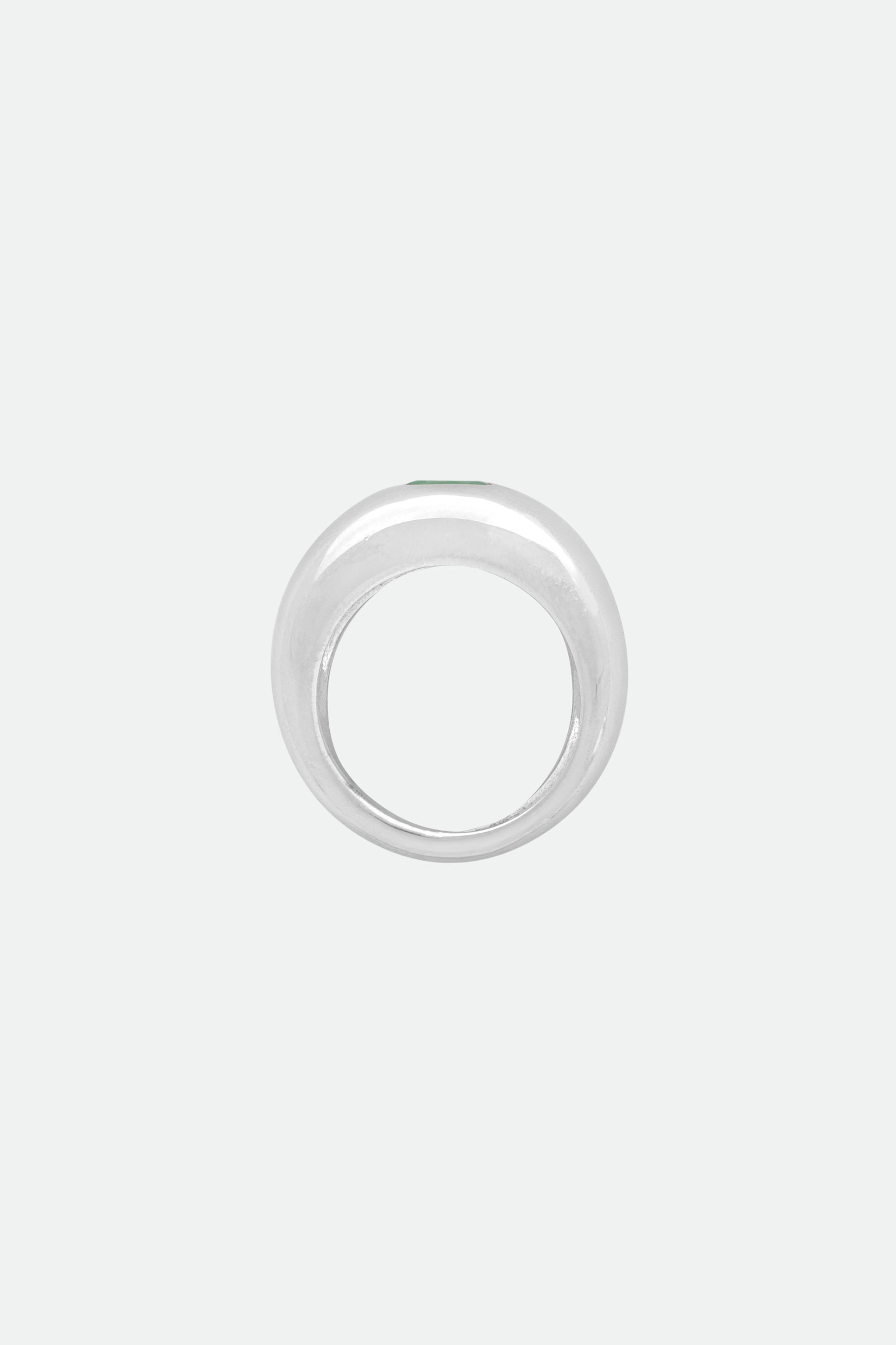 Ring no.9 Emerald Bubble Signet