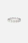 Ring no.5 White Agate Eternity