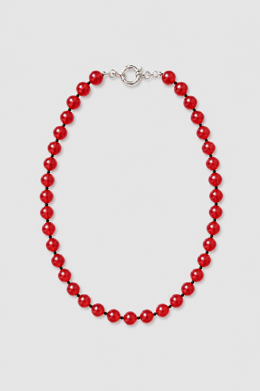 CHOKER NO.5 RED AGATE