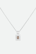 Necklace no.3 Rectangle Smoky Quartz