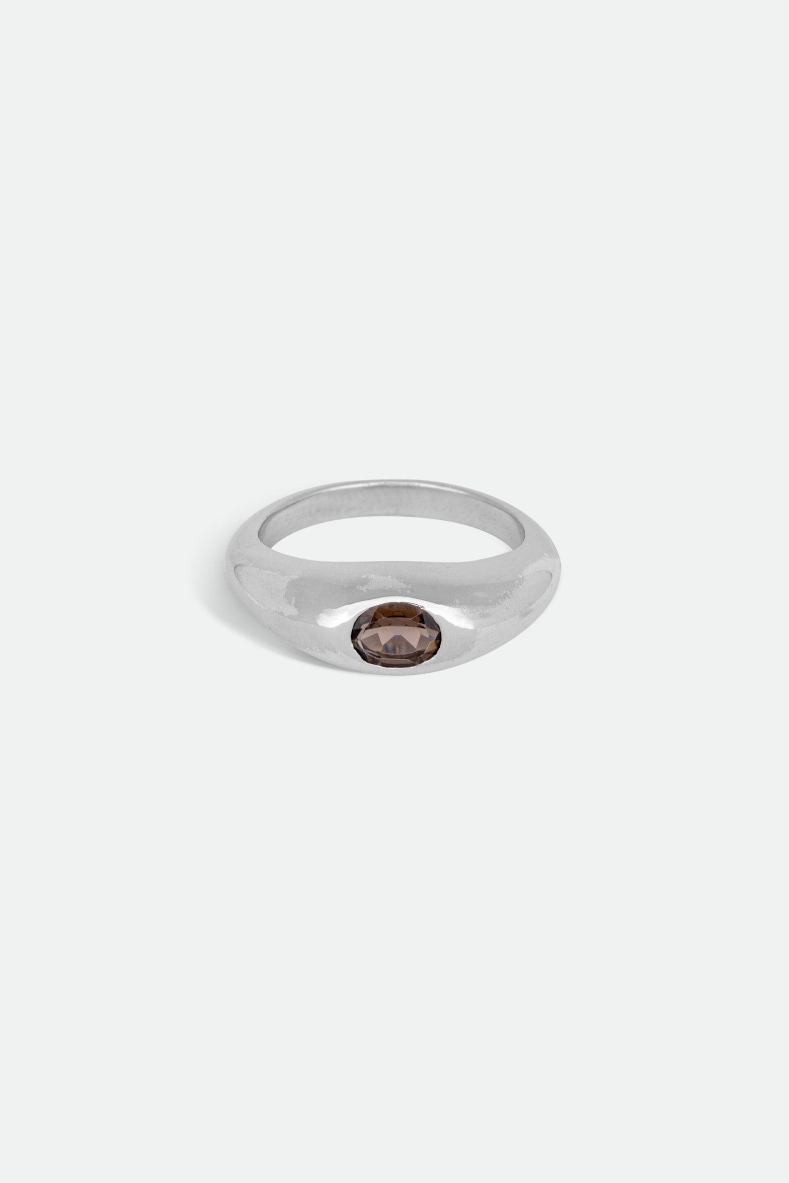 Ring no.8 Oval Smoky Quartz