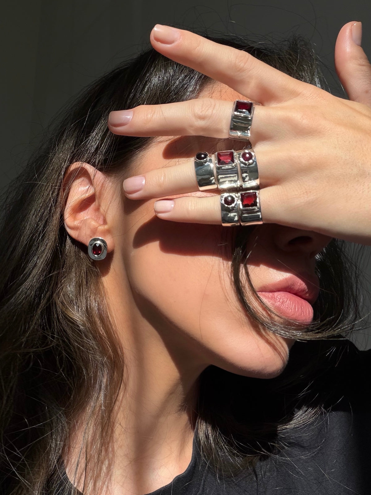 Ring no.14 Red Garnet